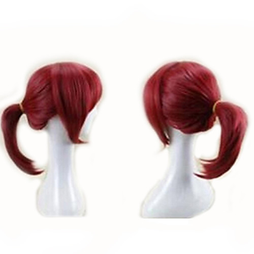 

Cosplay Costume Wig Synthetic Wig Cosplay Wig Kyoko Sakura Puella Magi Madoka Magica Straight Cosplay Free Part Wig Short Red Burgundy#530 Synthetic Hair 14 inch Women's Cosplay Red