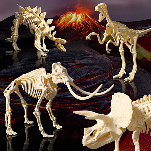 

Dinosaur Fossil Model Toy 3D Dinosaur Puzzle Dinosaur DIY Simulation Assembly ABS Kid's Teen Triceratops Mammoth Party Favors, Science Gift Education Toys for Kids and Adults