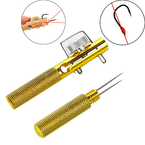 

Full Metal Fishing Hook Knotting Tool Fishing Line and Hook Knot Tying Tool Carp Fishing Accessory