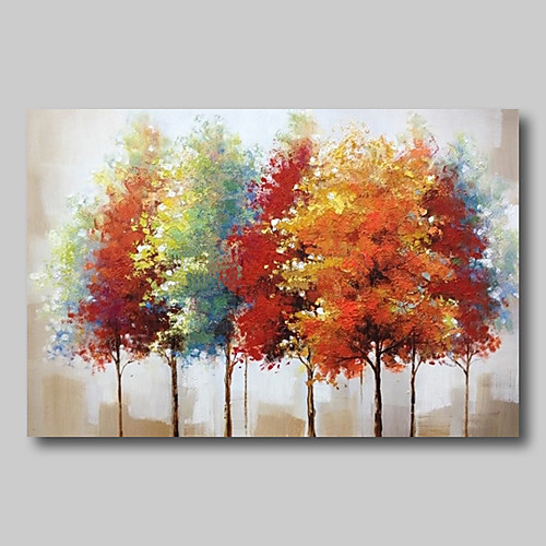 

Oil Painting Hand Painted Horizontal Abstract Abstract Landscape Comtemporary Modern Rolled Canvas (No Frame)