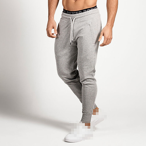 

Men's Sweatpants Joggers Jogger Pants Track Pants Athleisure Bottoms Drawstring Cotton Winter Fitness Gym Workout Performance Running Training Breathable Quick Dry Soft Normal Sport Black Grey
