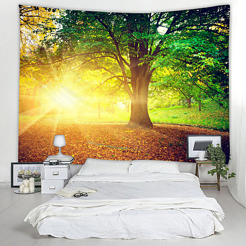 

Sunset Old Tree Classic Theme Wall Decor 100% Polyester Contemporary Wall Art Wall Tapestries Decoration