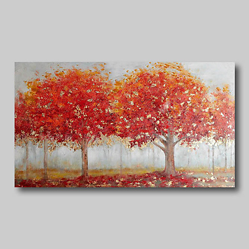 

Oil Painting Hand Painted Horizontal Abstract Abstract Landscape Comtemporary Modern Rolled Canvas (No Frame)