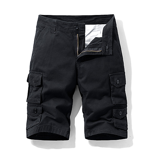

Men's Hiking Shorts Hiking Cargo Shorts Solid Color Summer Outdoor 10 Standard Fit Breathable Quick Dry Sweat-wicking Wear Resistance Cotton Shorts Bottoms Black Army Green Grey Khaki Dark Blue