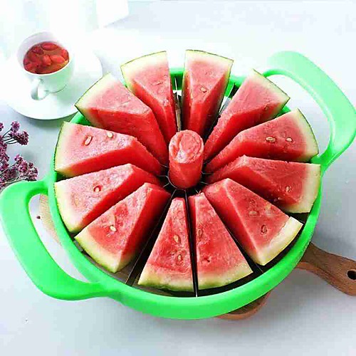 

Watermelon Slicer Melon Cutter Knife Cutting Tools Large Size Cantaloupe Stainless Steel Kitchen Fruit Divider