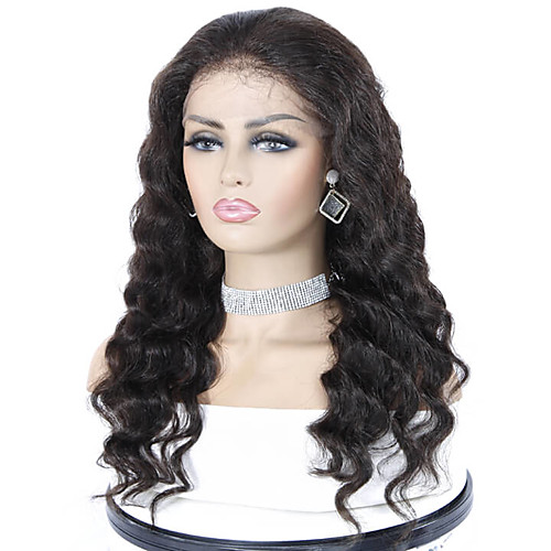 

Remy Human Hair Lace Front Wig Free Part style Brazilian Hair Loose Curl Natural Wig 150% Density Women's Long Human Hair Lace Wig