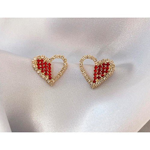 

Women's Earrings Classic Heart Love Vintage Classic Earrings Jewelry Silver For Gift Daily 1 Pair