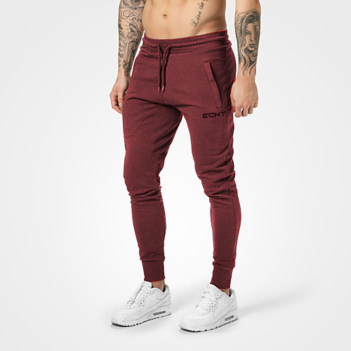 

Men's Sweatpants Joggers Track Pants Athleisure Bottoms Drawstring Cotton Winter Fitness Gym Workout Performance Running Training Breathable Quick Dry Soft Normal Sport Black Red Grey Green