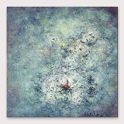 

Oil Painting Hand Painted Square Abstract Modern Stretched Canvas