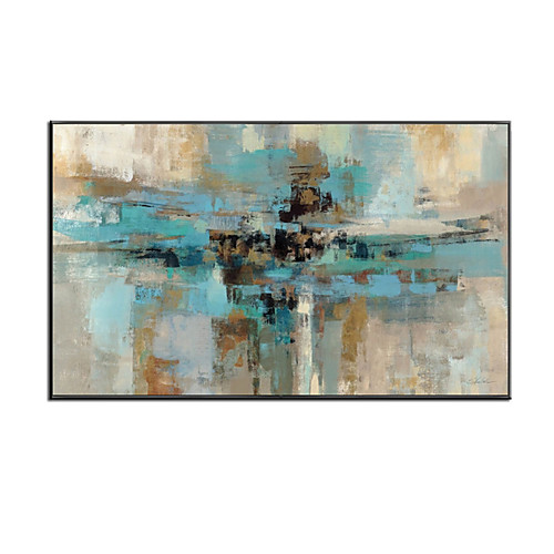 

Oil Painting Hand Painted Vertical Abstract Landscape Comtemporary Modern Rolled Canvas (No Frame)
