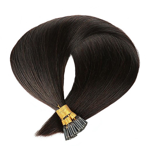 

Fusion / I Tip Hair Extensions Human Hair 50 pcs Pack Straight Hair Extensions