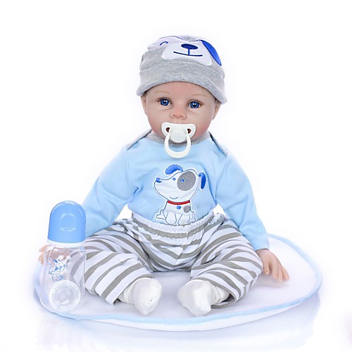 

KEIUMI 22 inch Reborn Doll Baby & Toddler Toy Reborn Toddler Doll Baby Boy Gift Cute Lovely Parent-Child Interaction Tipped and Sealed Nails 3/4 Silicone Limbs and Cotton Filled Body 22D33-C237 with