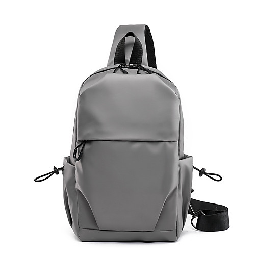 

Men's Nylon Special Material Commuter Backpack Large Capacity Lightweight Zipper Solid Color Daily Black Blue Gray