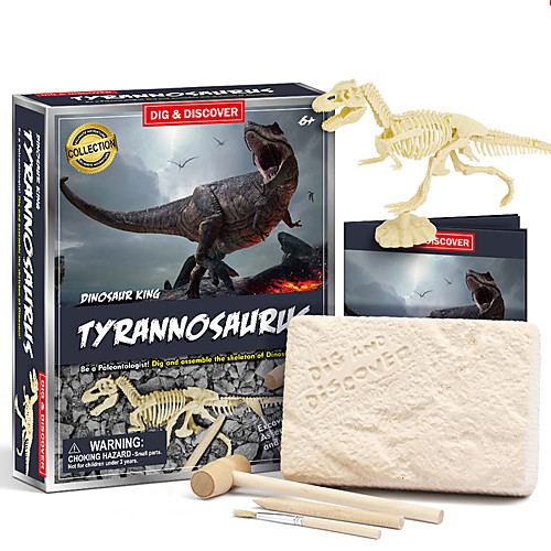 

Dinosaur Fossil DIY Toys Dig Kit Game Jurassic Dinosaur Bones STEAM Toy Creative Fun Educational For Kid's Boys and Girls Party Gift