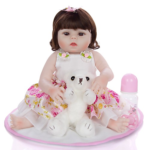 

KEIUMI 22 inch Reborn Doll Baby & Toddler Toy Reborn Toddler Doll Baby Girl Gift Cute Washable Lovely Parent-Child Interaction Full Body Silicone 19D09-C387-T22 with Clothes and Accessories for