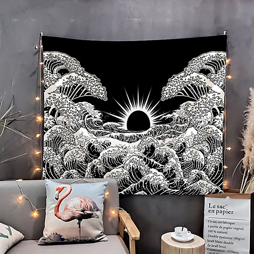 

Home Living Tapestry Wall Hanging Tapestries Wall Blanket Wall Art Wall Decor Black Sun Tapestry Wall Decor