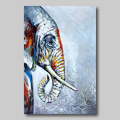 

Oil Painting Hand Painted Vertical Abstract Animals Comtemporary Modern Stretched Canvas