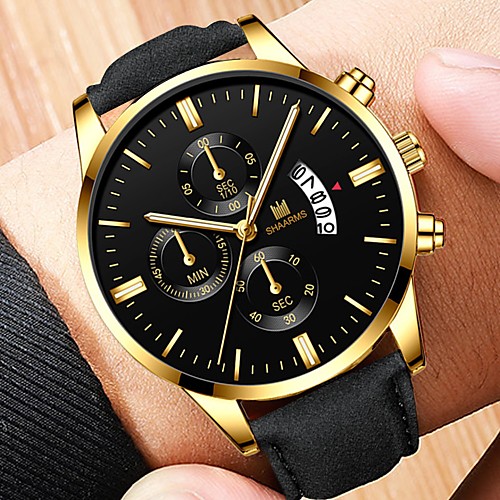 

Men's Sport Watch Analog Quartz Modern Style Stylish Classic Altimeter Calendar / date / day Chronograph / PU Leather