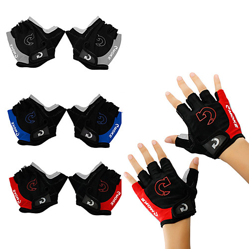 

Bike Gloves / Cycling Gloves Mountain Bike Gloves Mountain Bike MTB Road Bike Cycling Anti-Slip Breathable Padded Wearproof Fingerless Gloves Half Finger Sports Gloves Terry Cloth Lycra Yellow Red