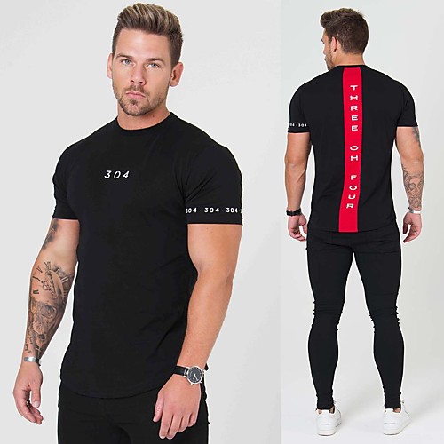 

Men's Short Sleeve Workout Tops Running Shirt Tee Tshirt Top Athleisure Cotton Breathable Soft Sweat Out Fitness Gym Workout Performance Running Training Sportswear Normal White Black Yellow