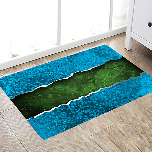 

Cracked Sea Modern Bath Mats Nonwoven / Memory Foam Novelty Bathroom