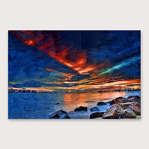 

Oil Painting Hand Painted Horizontal Abstract Landscape Modern Stretched Canvas