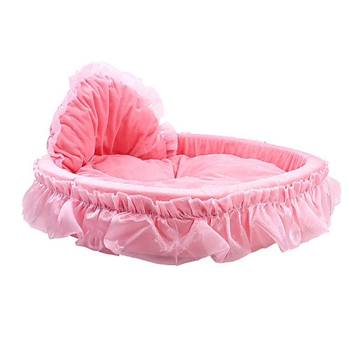 

Cat Dog Mattress Pad Bed Bed Blankets Tent Cave Bed Pet House Covers Fabric Foldable Bowknot Pink