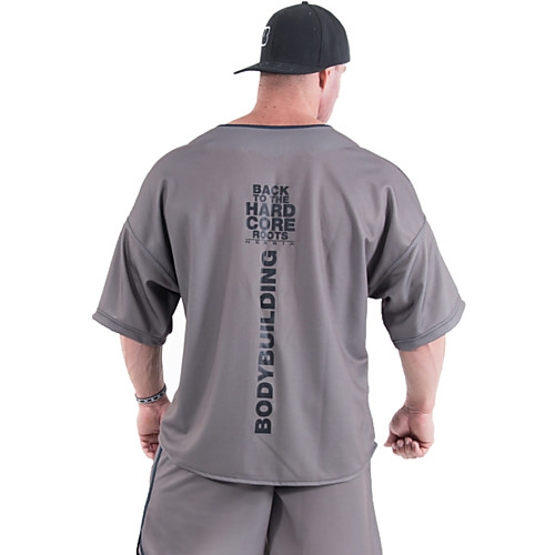 

Men's Short Sleeve Workout Tops Running Shirt Tee Tshirt Top Athleisure Breathable Soft Sweat Out Fitness Gym Workout Performance Running Training Sportswear Dark Blue Gray Light Blue Activewear