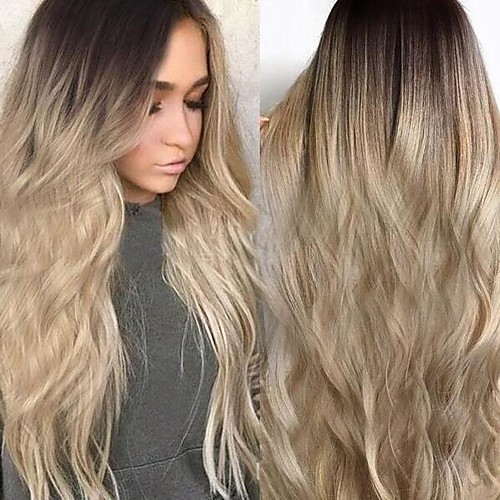 

Synthetic Wig Body Wave with Baby Hair Wig Very Long Light golden Synthetic Hair 68~72 inch Women's New Arrival Blonde