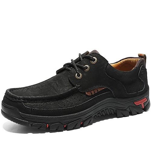 

Men's Oxfords Daily PU Black Army Green Brown Fall Summer