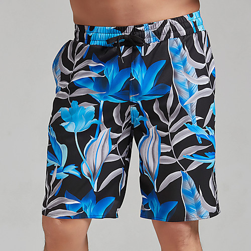 

Men's Swim Trunks Elastane Bottoms Breathable Quick Dry Swimming Surfing Water Sports Optical Illusion Summer / Stretchy