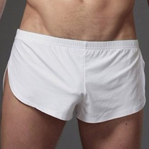 

Men's 1 Piece Basic Boxers Underwear - Normal Low Waist White Black S M L