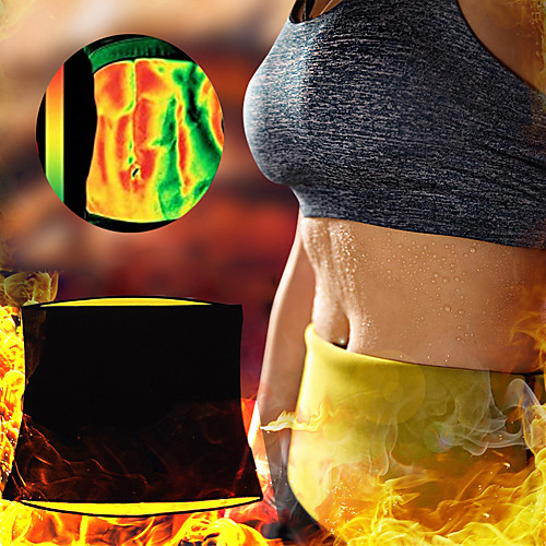 

Body Shaper Sweat Waist Trimmer Sauna Belt 1 pcs Sports Neoprene Yoga Gym Workout Exercise & Fitness Stretchy Slimming Weight Loss Tummy Fat Burner For Waist Abdomen