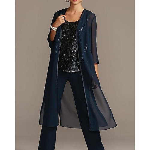 

3/4 Length Sleeve Shrugs Chiffon Wedding / Party / Evening Women's Wrap With Solid