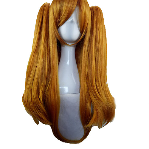 

Cosplay Costume Wig Synthetic Wig Cosplay Wig Krul Tepes Seraph of the End Straight Cosplay With 2 Ponytails Wig Blonde Long Light Blonde Pink Orange Synthetic Hair 28 inch Women's Cosplay Blonde