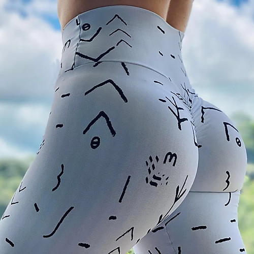 

Women's High Waist Yoga Pants Leggings Butt Lift Quick Dry Rainbow Gym Workout Running Fitness Sports Activewear High Elasticity Skinny