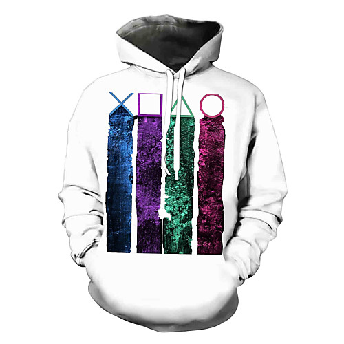 

Men's Hoodie Graphic Daily Basic Hoodies Sweatshirts White