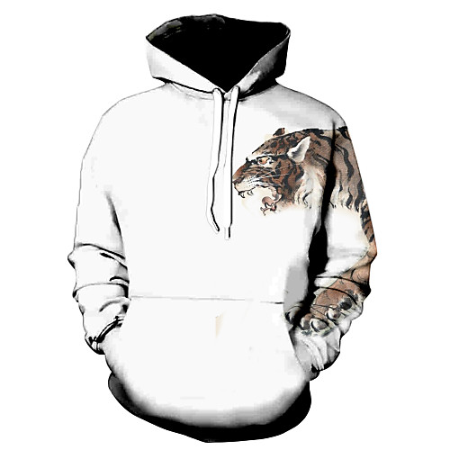 

Men's Hoodie Graphic Daily Basic Hoodies Sweatshirts White
