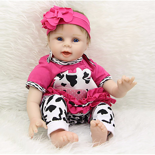 

Reborn Baby Dolls Clothes Reborn Doll Accesories Cotton Fabric for 22-24 Inch Reborn Doll Not Include Reborn Doll Cow Soft Pure Handmade Girls' 4 pcs