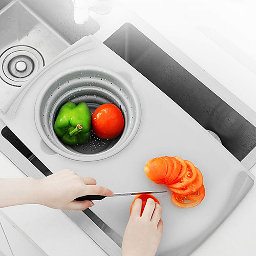 

Sink Cutting Board Household Telescopic Multi-function Fruit and Vegetable Anvil Kitchen Small Drain Storage