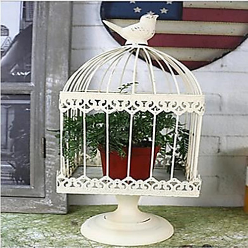 

Iron bird cage European style home garden Candlestick decoration