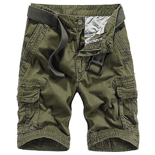 

Men's Hiking Shorts Hiking Cargo Shorts Solid Color Summer Outdoor 10 Loose Breathable Sweat-wicking Multi-Pocket Wear Resistance Cotton Shorts Bottoms Dark Grey Black Khaki Dark Green Light Blue