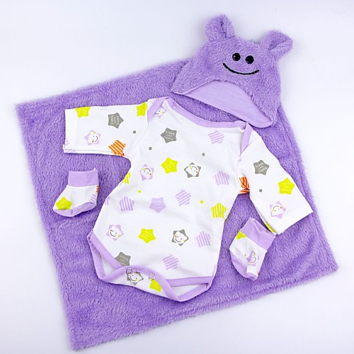 

Reborn Baby Dolls Clothes Reborn Doll Accesories Cotton Fabric for 17-18 Inch Reborn Doll Not Include Reborn Doll Star Soft Pure Handmade Boys' 4 pcs