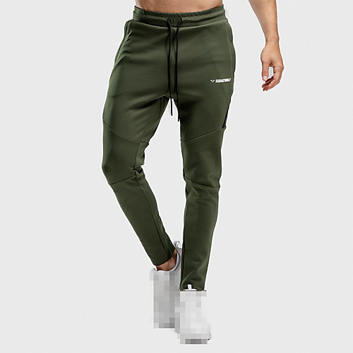 

Men's Sweatpants Track Pants Athleisure Bottoms Drawstring Cotton Winter Fitness Gym Workout Performance Running Training Breathable Quick Dry Soft Normal Sport Dark Grey Black Army Green Burgundy