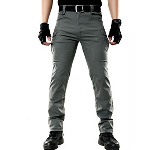 

Men's Hiking Pants Trousers Hiking Cargo Pants Tactical Pants Solid Color Outdoor Standard Fit Windproof Breathable Quick Dry Stretchy Pants / Trousers Bottoms Black Grey Khaki Green Hunting Fishing