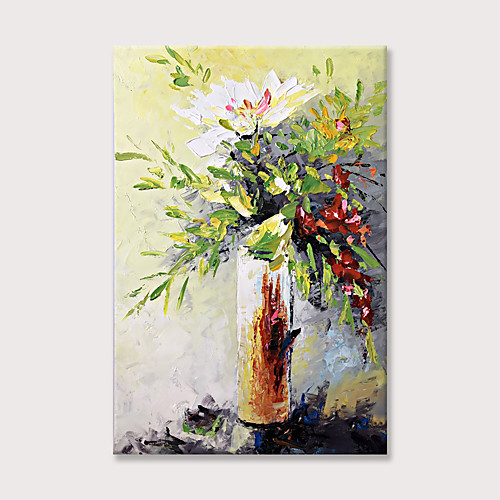 

Oil Painting Hand Painted Vertical Abstract Still Life Modern Rolled Canvas (No Frame)