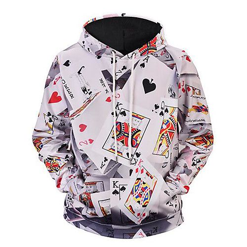 

Men's Plus Size Hoodie Graphic Hooded Party Going out Statement Basic Hoodies Sweatshirts White
