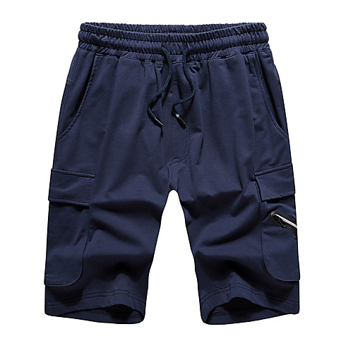 

Men's Sporty Streetwear Breathable Sports Sweatpants Shorts Pants Solid Colored Knee Length Classic Sporty Black Blue Army Green Dark Gray