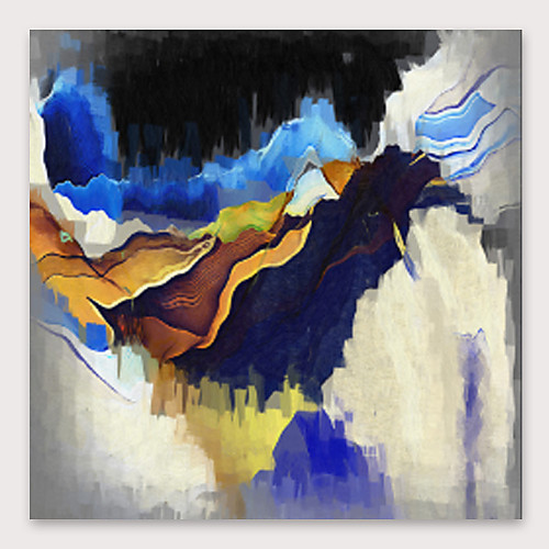 

Oil Painting Hand Painted Square Abstract Modern Stretched Canvas