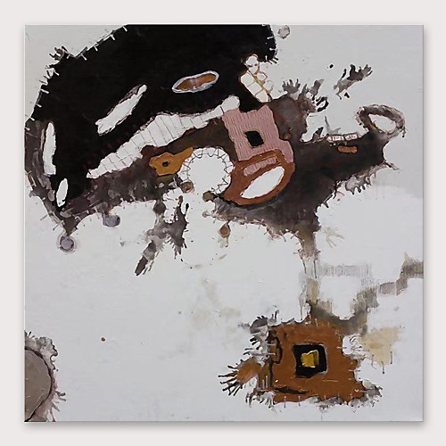 

Oil Painting Hand Painted Square Abstract Modern Stretched Canvas
